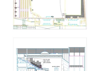 stage fire curtain system teatre principal inca spain
