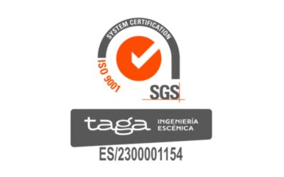 TAGA Proyectos Escénicos | Calidad certificada ISO 9001:2015 en ingeniería escénica